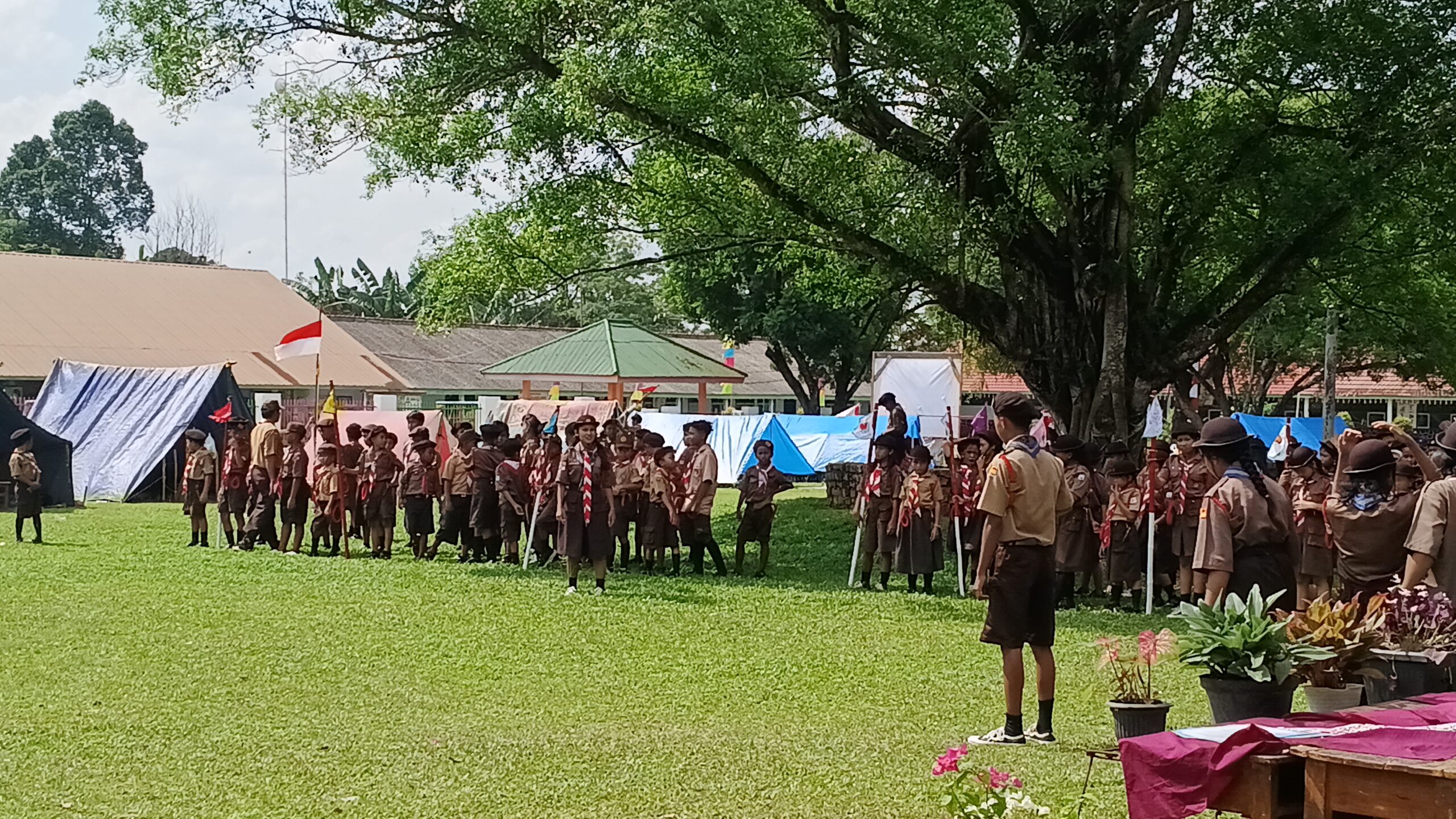 Perkemahan Pramuka Xaverius Gunung Batin Meriahkan HUT Pramuka ke-64 ” Berkolaburasi Membangun Ketahanan Bangsa”